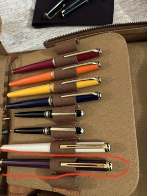 Montblanc Noblesse Oblige Purple Lacquer Rollerball Pen with Gold Trim