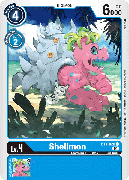 Shellmon BT7-020 C Next Adventure Digimon TCG