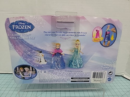 Frozen Disney Princesa Brillo Planeador Muñeca Conjunto Clip Mágico Anna Elsa Olaf Vestidos - Imagen 6 de 9