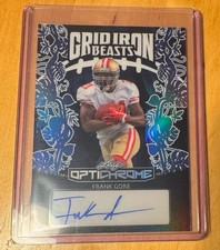 Frank Gore Auto 2024 Leaf Optichrome Gridiron Beasts Purple 1/6 - 49ers