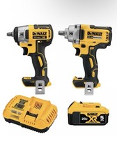 Dewalt 20V Max Cordless 2pc Impact Wrench 3/8” & 1/2” Drive Kit 5ah DCK205P1 NEW