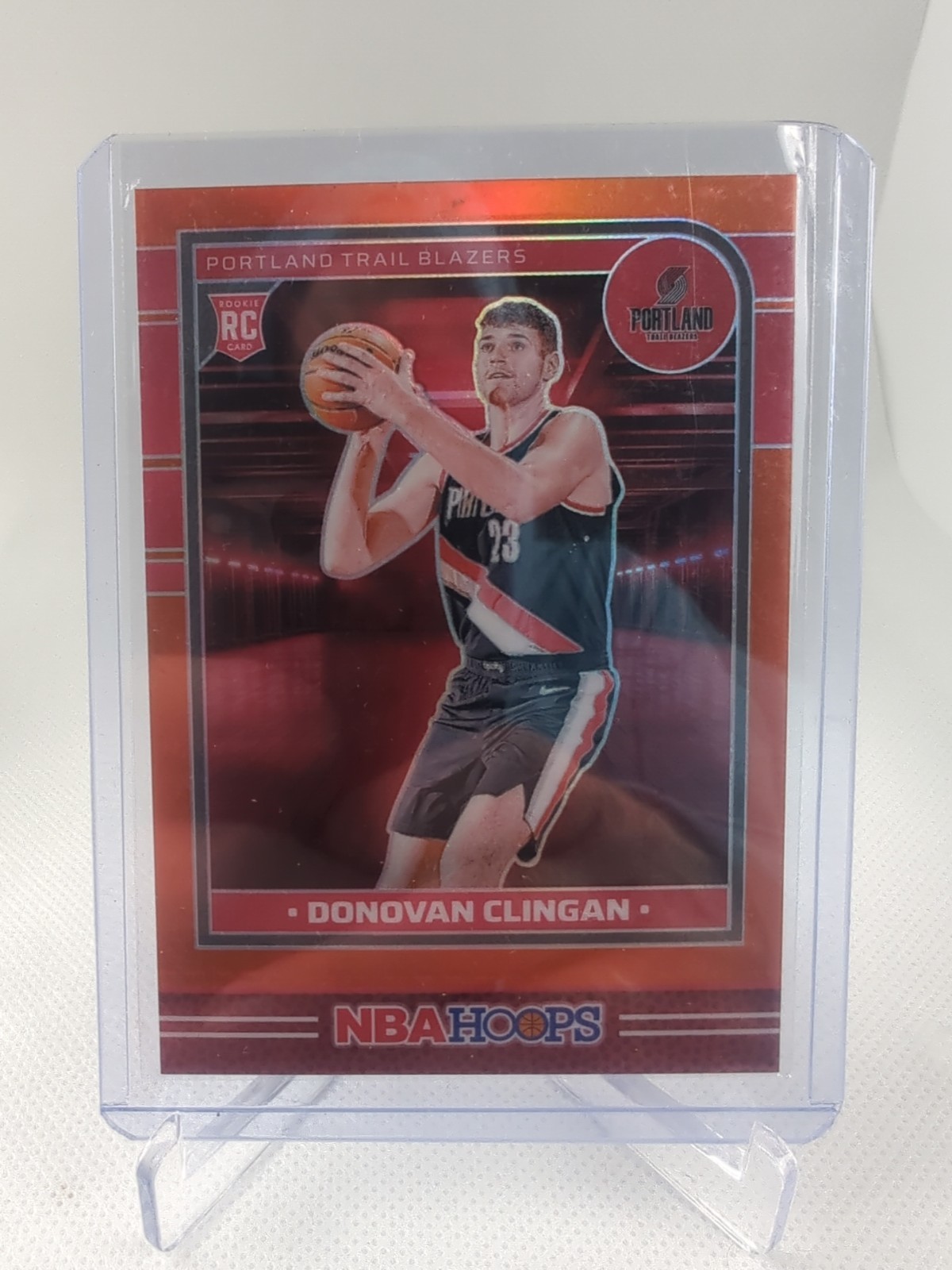 2024-25 Panini Hoops DONOVAN CLINGAN #237 RC Orange Prizm Premium #'d/199