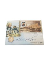 1995 Battle of Trafalgar Gibraltar &pound;5 five pounds coin cover