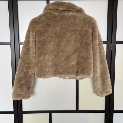 Mayoral Girl Coat Size 16 Years Faux Fur Special Occasion Jacket Party Event - Picture 13 of 14