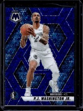 2024-25 Panini Mosaic P.J. Washington Jr. Fast Break Blue Mosaic #/85 Mavericks