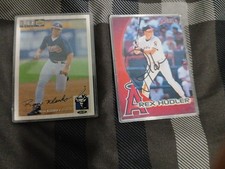 2 Signed Baseball Cards Ryan Klesko silver signed and Rex Hudler personal Signed