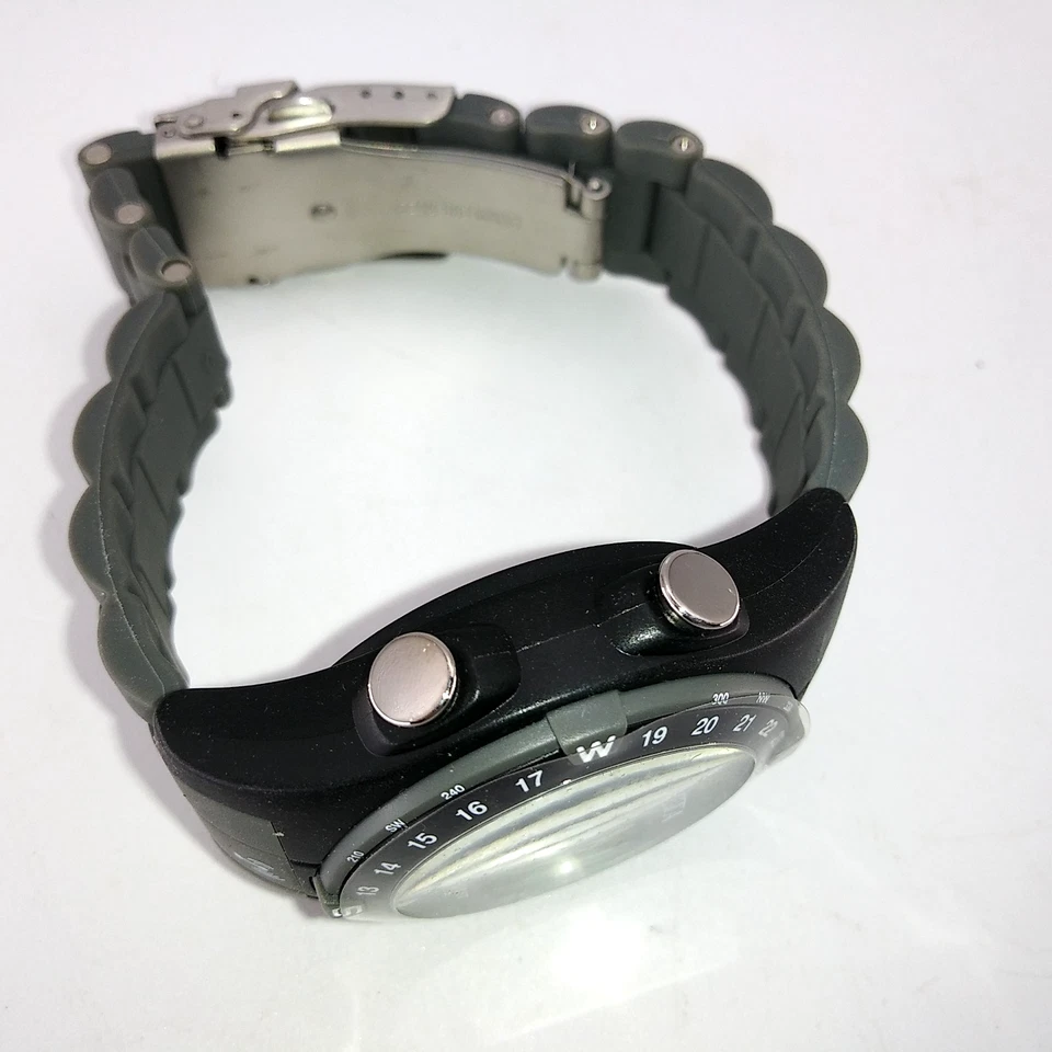 Reloj digital Dakota Moon Glow banda negra de 100 pies SIN PROBAR LEER Foto 3 de 4