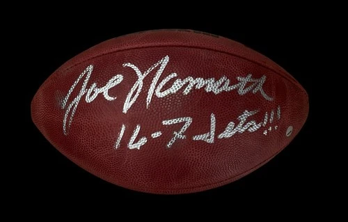 Joe Namath Signed Super Bowl III Football 16-7 Jets!!! Fanatics Holo Rare!!