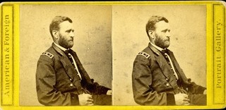 Lieut. General Ulysses S. Grant Civil War Stereoview Card