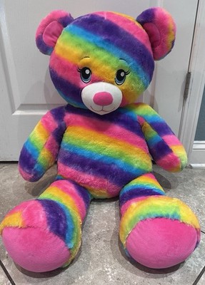 Build a bear jumbo giant 36 inch rainbow bear plush rare | eBay
