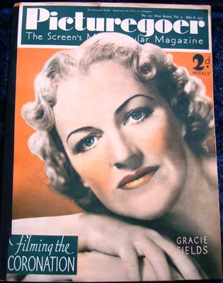 BRITISH INVASION! GRACIE FIELDS cover  PG (5/8/37) movies  Ty Power  M. Dietrich