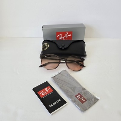 NEW Ray Ban RB 2204 1395/3B Striped Brown Gradient Red Bianco Rosa Sunglasses