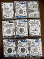 Lot of 9 sata 500GB hard drives 2.5 - Tested Working