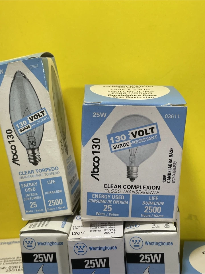 Westinghouse 25W Light Bulb 130v Clear Bulb Lot 10 - Image 4 of 4