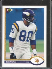 1991 Upper Deck - Cris Carter #56 - Minnesota Vikings