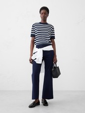 Banana Republic High Rise Sloan Stretch Bootcut Pants Navy Blue Size 4 NWT 100