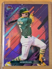 Jacob Wilson RC Topps Finest #295 rare purple refractor /125