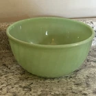 Vintage Fire King Ware Green Jadeite Swirl 9” Mixing Bowl