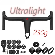 Ultralight Carbon Road Bicycle Handlebar 28.6mm with Mount﹣6° Bike Drop Bar