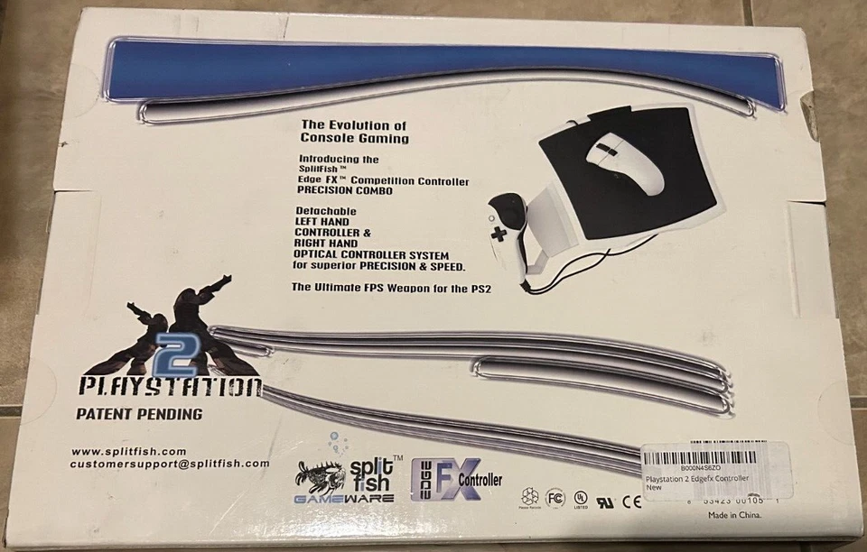SplitFish Edge FX Controller PS2 PlayStation 2 GameWare NEW in Box - Image 2 of 2