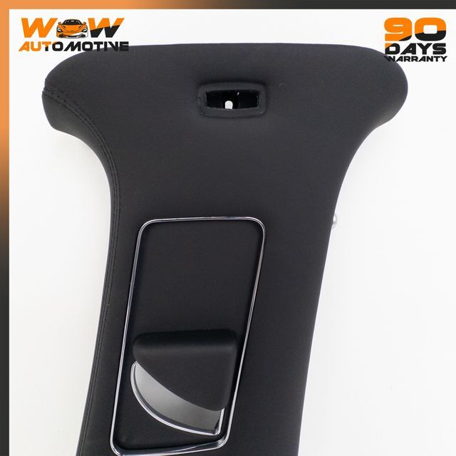 06-13 BENTLEY CONTINENTAL FLYING SPUR RIGHT B PILLAR TRIM BLACK LEATHER OEM