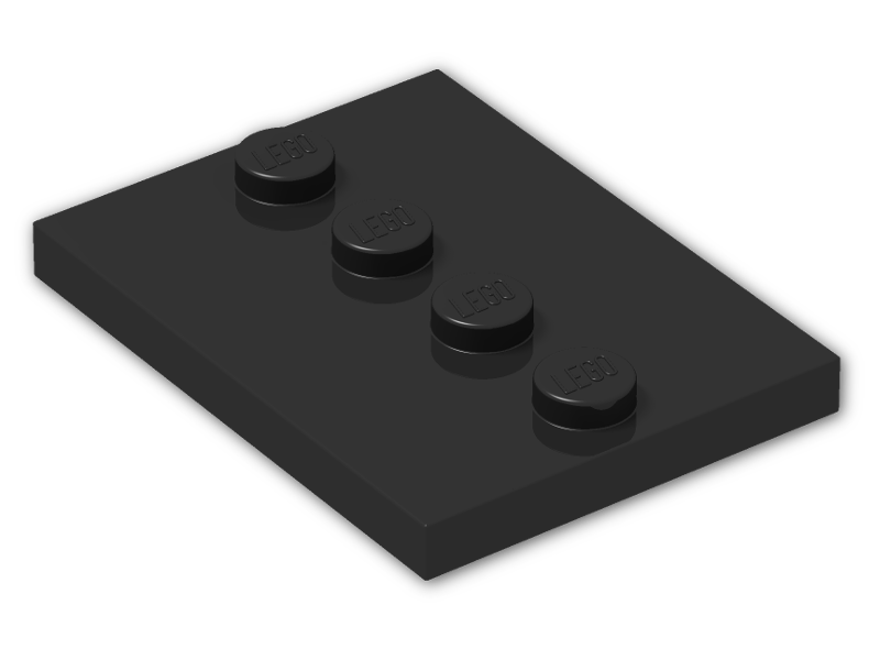 TRIMUI BRICK ブラック 中古 LEGO TILE MODIFIED 3x4 W/ 4 STUDS IN THE MIDDLE (3 PCS) CHOOSE