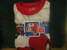 Marvel Spider Man 2 Pc Boy's Red/White PJ Set Size 4/5 Flame Resistant