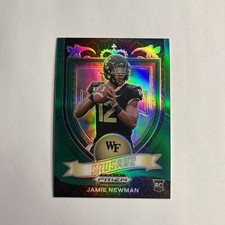 2021 Panini Prizm Draft Picks - Crusade Green Prizm #174 Jamie Newman (RC)