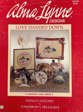 ALMA LYNNE DESIGNS ALX-29 - LOVE HANDED DOWN COUNTED CROSS STITCH LEAFLET