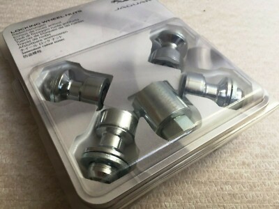 チャック GENUINE JAGUAR XE XF F-TYPE XJ LOCKING WHEEL NUT SET CHROME