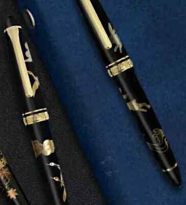 Sailor Profit Maki-e Fountain Pen 14K Medium Nib 2 Designs NEW Makie from Japan