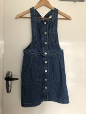 Urban Outfitters Blue Denim Dungaree Dress XS