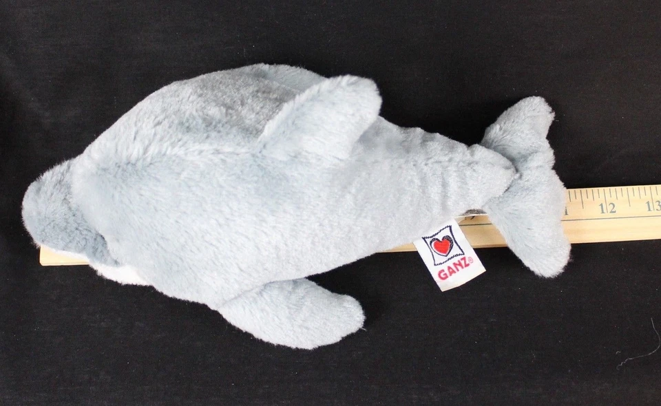 Webkinz Bottlenose Dolphin Plush HM220 Ganz Gray White No Code 11" - Image 2 of 4