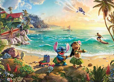 - Thomas Kinkade - Disney - Lilo and Stitch - 1000 Piece Jigsaw Puzzle ...