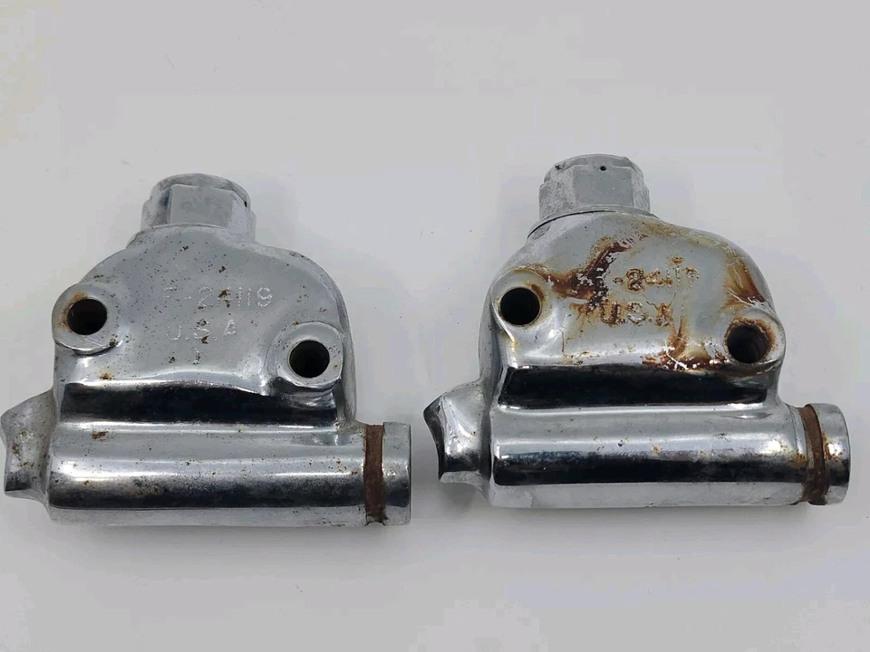 Vintage Wagner Lockheed Rear Brake Master Cylinders X2 FE-24119 Harley Davidson - Image 2 of 2