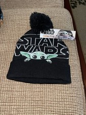 Black Grogu Star Wars Beanie Hat