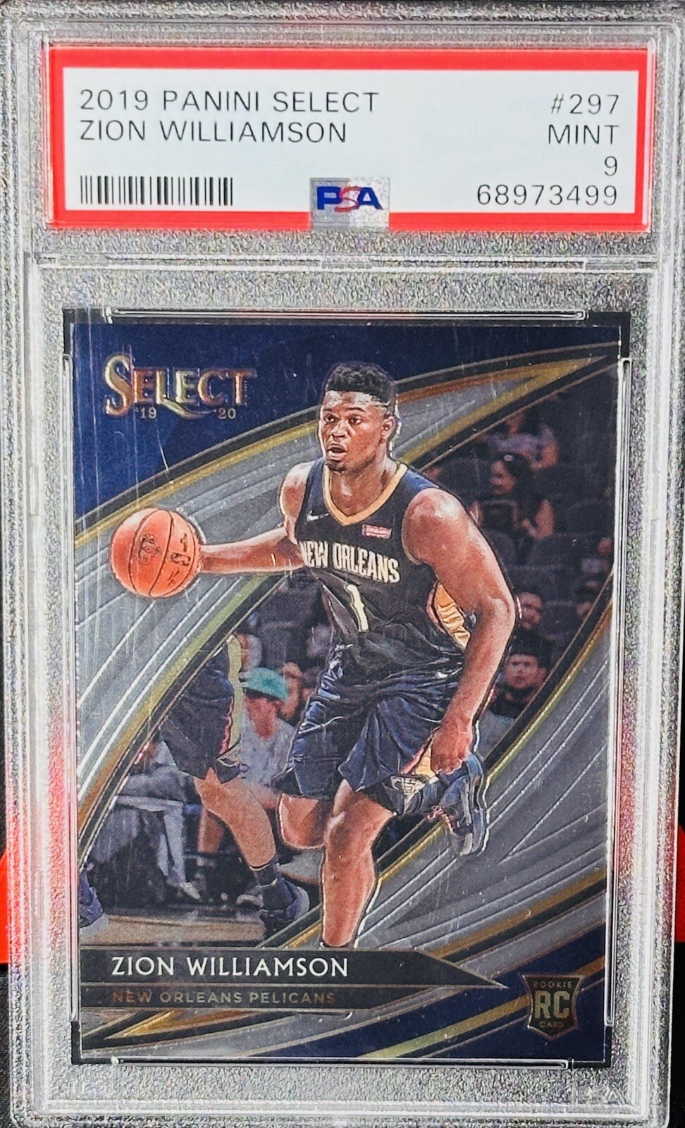 Zion Williamson 2019-20 Panini Select Courtside Rookie PSA 9! #297 Pelicans RC