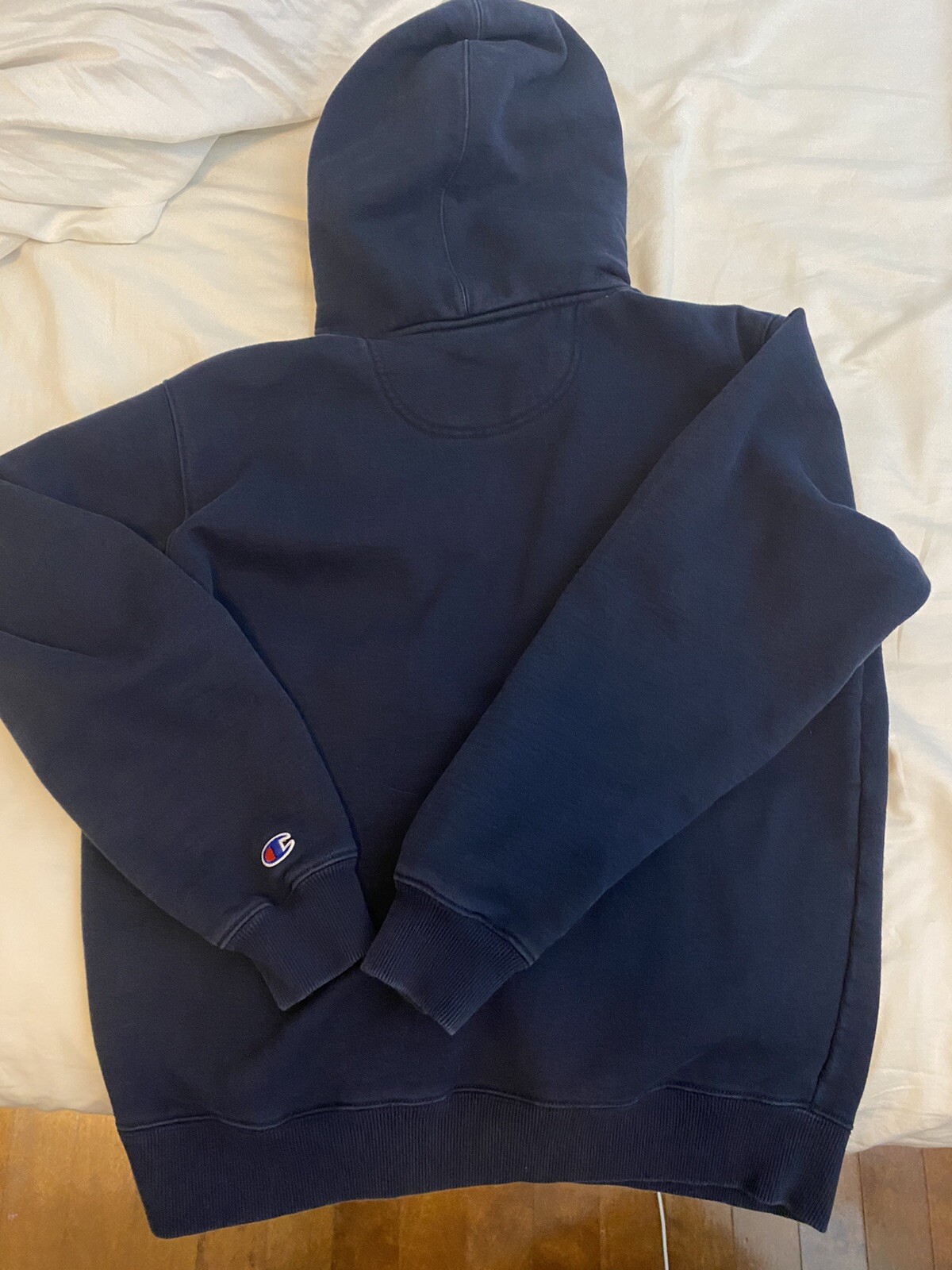Supreme x Champion label hoodie navy blue medium image 5