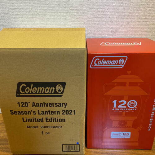 Coleman 120th Anniversary Seasons Lantern 2021 Red Limited Classic Coleman NEW - Picture 1 of 4