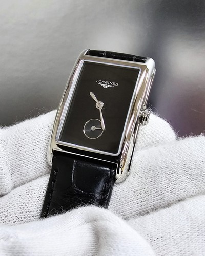 Longines DolceVita 23.3mm x 37mm Black Leather Women's Watch L5.512.4.50.2