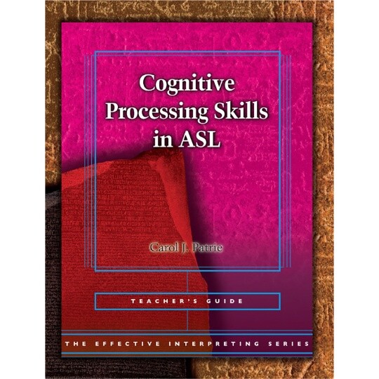 Effective Interpreting: Cognitive Processing in ASL (Teacher) | eBay