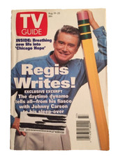 Vintage 1995 Aug. 19-25 TV Guide - Regis Philbin on Cover / Chicago Hope