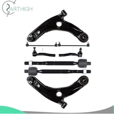 8x Front Sway Bar Tie Rod Control Arm And Ball Joint For 2007-2012 Toyota Yaris