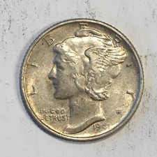 1941 Silver Mercury Dime - High Quality Scans L805