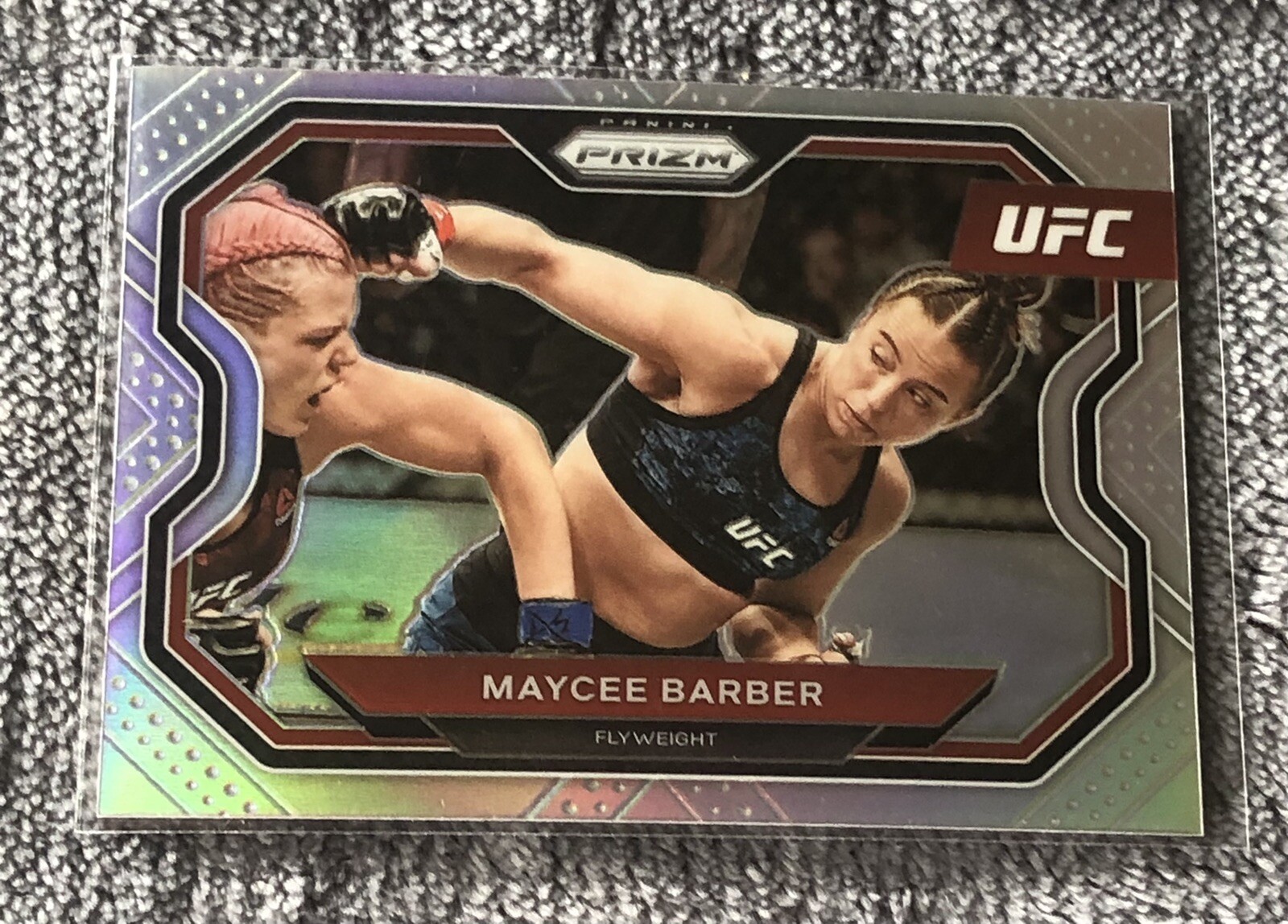 2021 Prizm UFC Maycee Barber Silver Prizm #163 Flyweight A44
