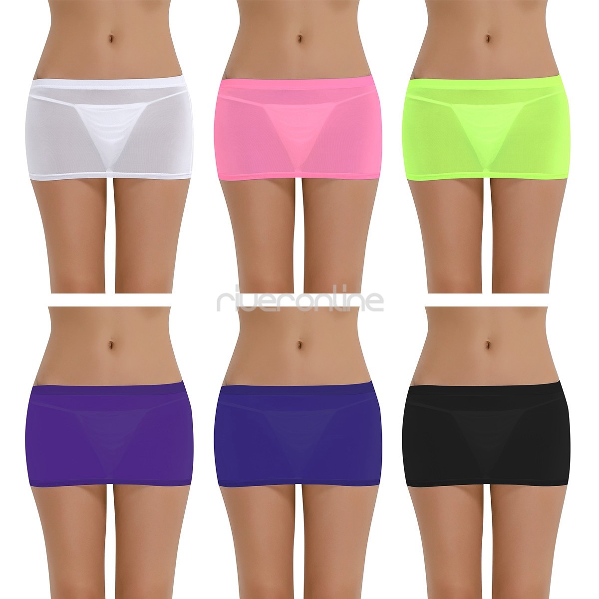Agoky Damen Glossy Minirock – Elastischer Bleistiftrock, Figurbetont, Transparent