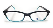 NEW MODERN OPTICAL MELLOW 52-17-145 BLACK BLUE FADE WOMANS EYEGLASSES FRAMES