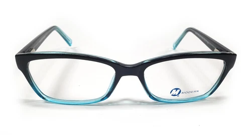 NEW MODERN OPTICAL MELLOW 52-17-145 BLACK BLUE FADE WOMANS EYEGLASSES FRAMES