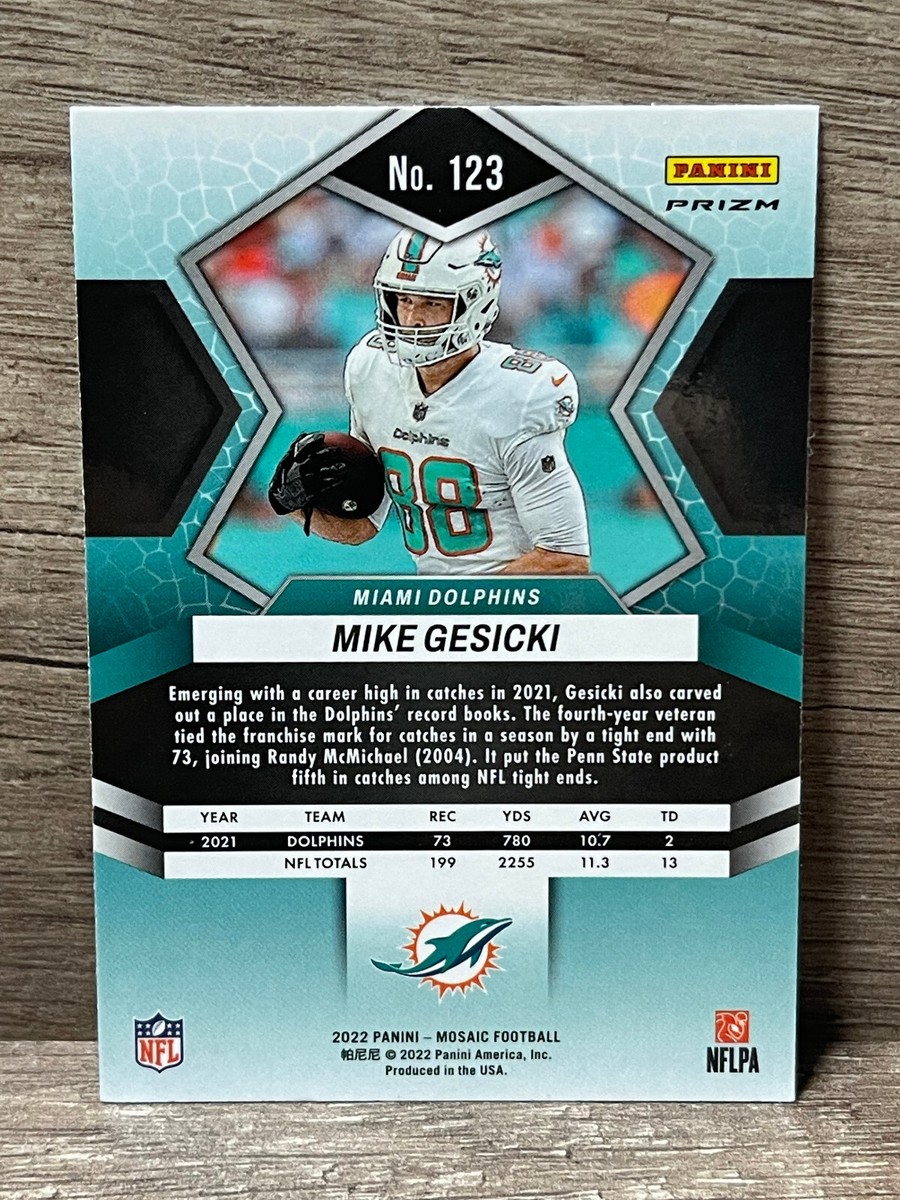 2022 Panini Mosaic Redemption Pack Red Sparkle Prizm Mike Gesicki