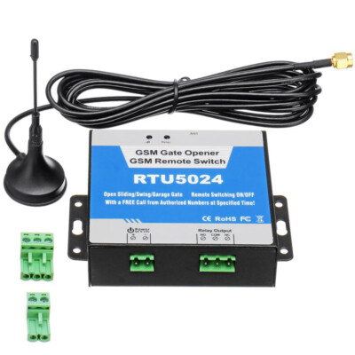 850/900/1800/1900MHz GSM Door Gate Opener Remote On/Off Switch SMS Command